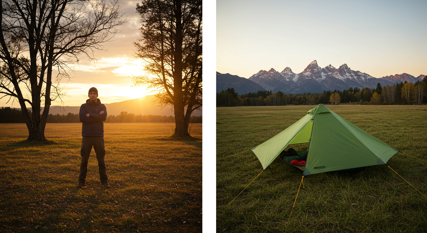 Traditional hammock camper stuck vs Nubé user converting to ground mode